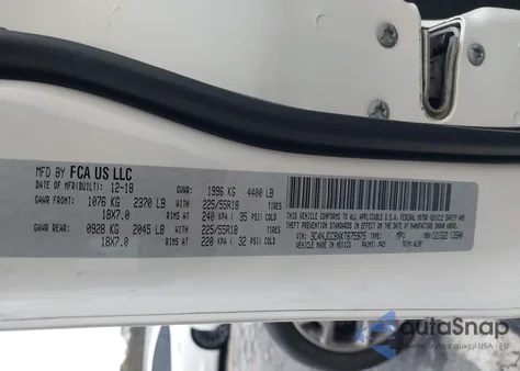 2019 Jeep Compass Limited Fwd from USA, damaged, VIN 3C4NJCCBXKT675975